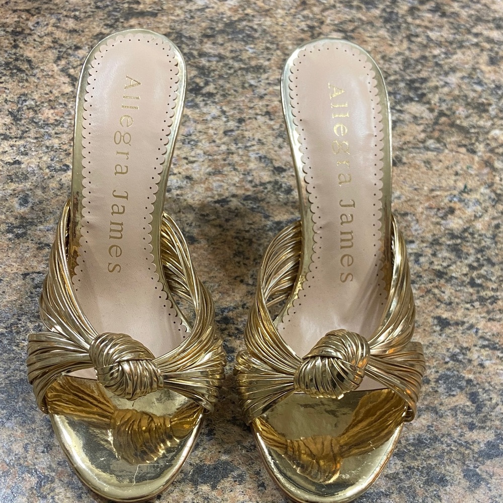 Gold Women's Mules